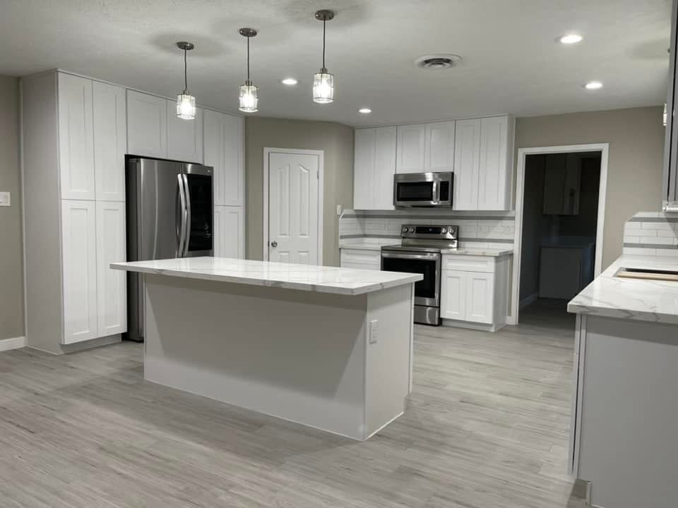 Modern white kitchen remodel